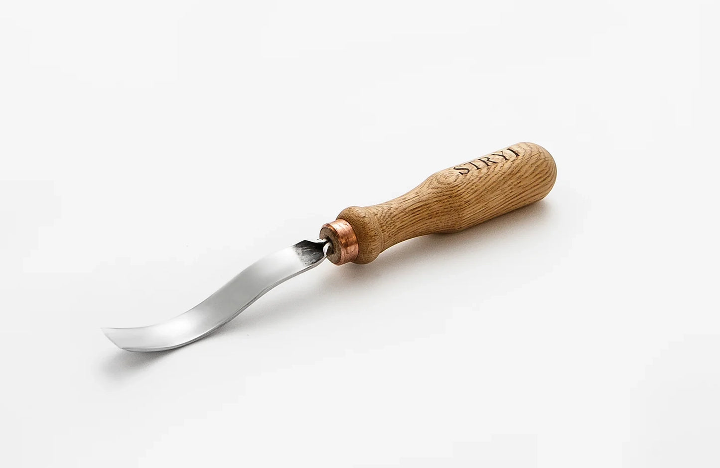 Long bent gouge 5 profile, Woodcarving tools STRYI, Carving gouge, Carving background, hand forged tools