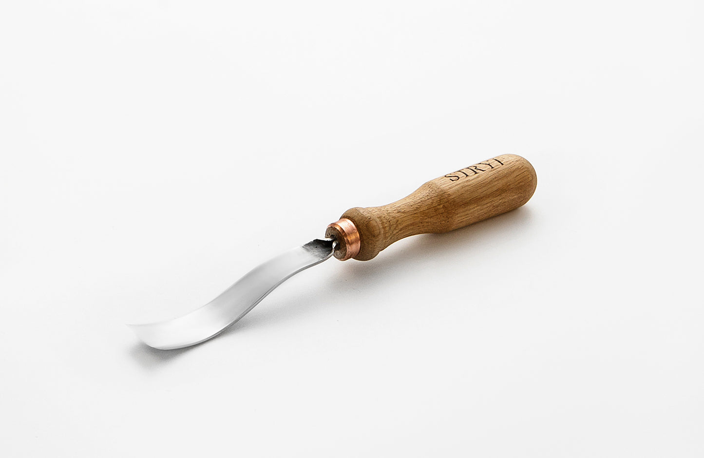 Long bent gouge 5 profile, Woodcarving tools STRYI, Carving gouge, Carving background, hand forged tools
