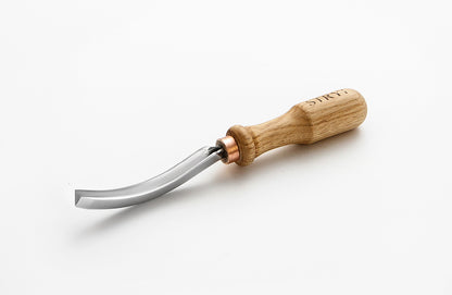 Long Bent V-parting Gouge STRYI 45 degrees, Detailing wood carving, Carving tool